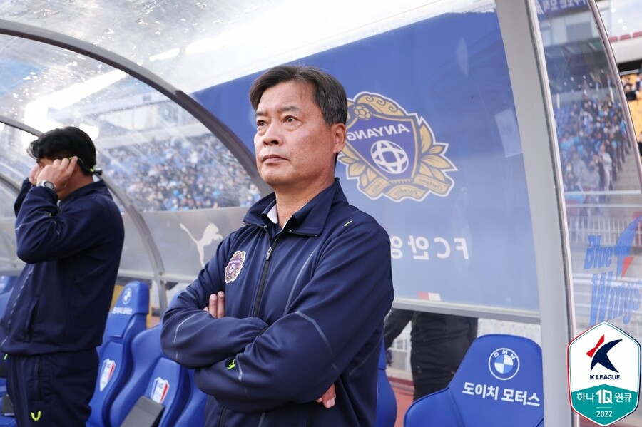 ▲ 이우형 FC안양 감독. ⓒ한국프로축구연맹