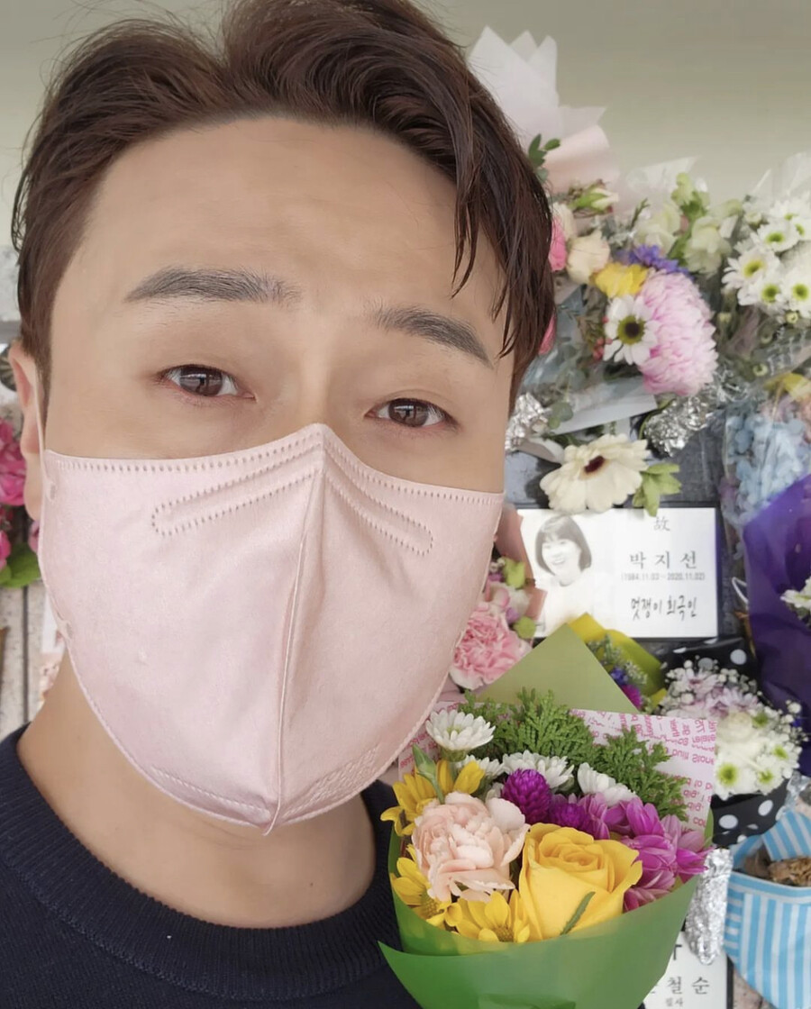 김원효, 故박지선 추모 "벌써 2년 흘러…하늘서 멋지게 웃고 있지?"