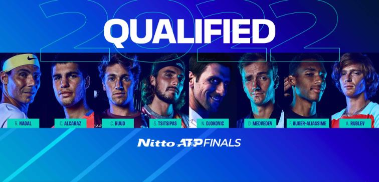 ▲ 2022 니토 ATP 파이널스에 진출한 최종 8명  ⓒATP 홈페이지 캡처