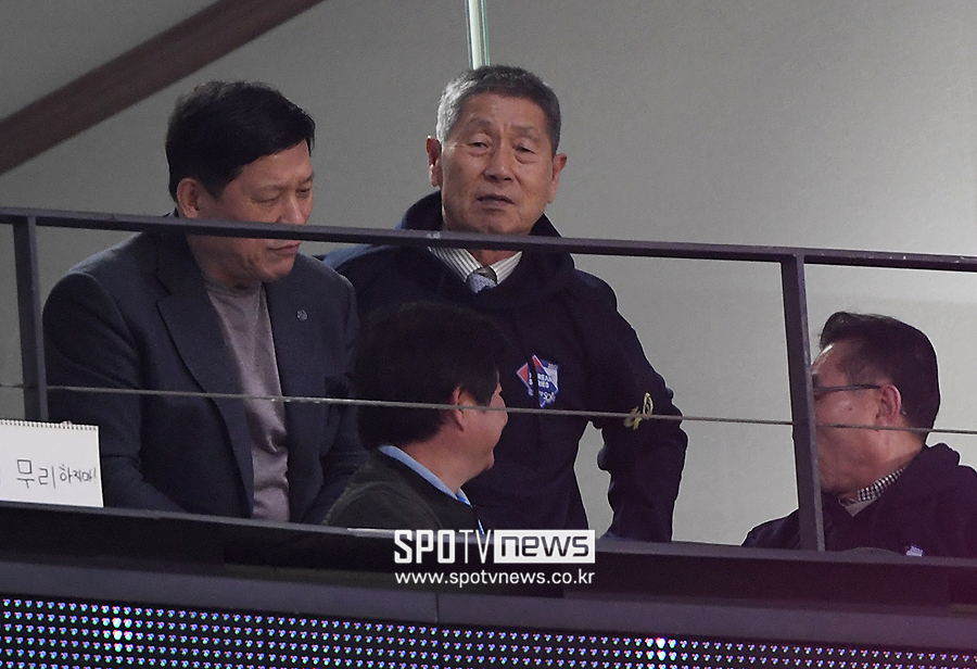 ▲ 허구연 KBO 총재, 김성근 전 감독 ⓒ곽혜미 기자