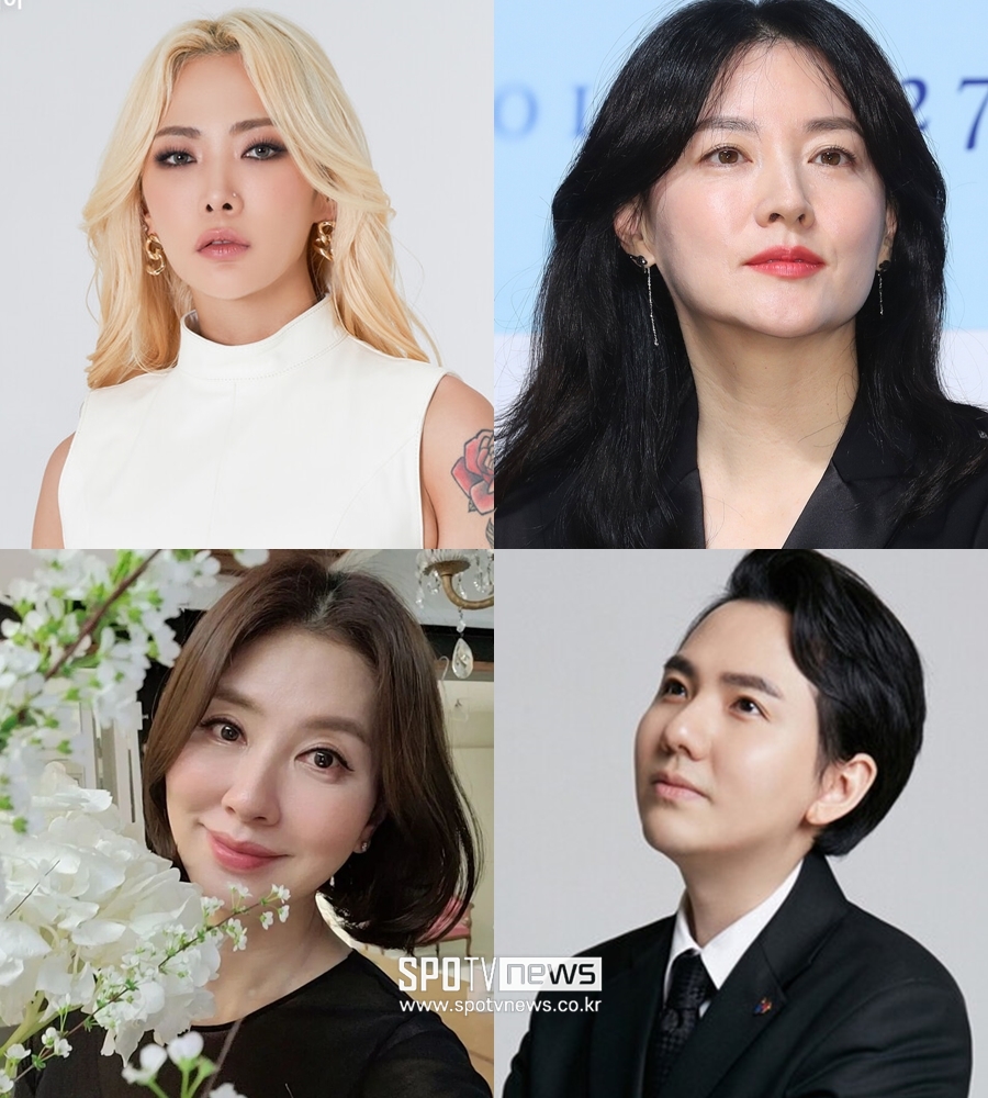 ▲  사진 왼쪽 위부터 시계방향으로 허니제이, 이영애, 임형주, 이일화. ⓒ스포티비뉴스, 각 소속사, 인스타그램