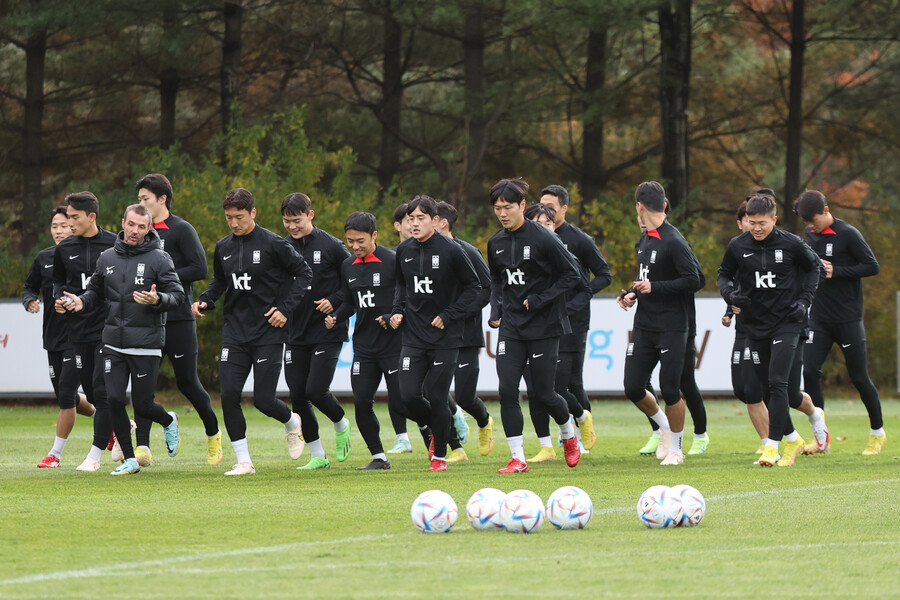▲ 축구대표팀이 3일 파주 축구대표팀트레이닝센터에서 훈련에 돌입했다. ⓒ연합뉴스