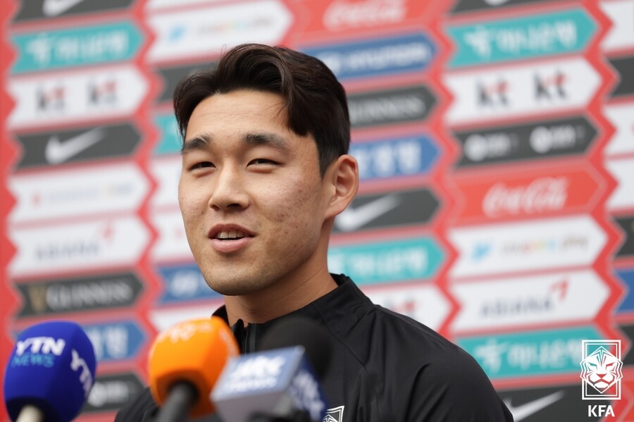 ▲ 축구대표팀 측면 공격수 송민규 ⓒ대한축구협회