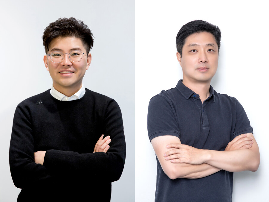 ▲ FNC엔터테인먼트 한성호 대표이사(좌), 김유식 대표이사(우). 제공|FNC엔터테인먼트
