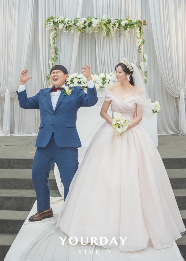 김수영, 장가가는 날…판빙빙 닮은 신부에 '기쁨의 기합'
