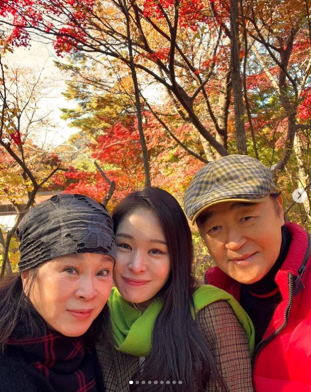 ▲ 개그맨 미자, 배우 장광, 전성애. 출처| 미자 인스타그램