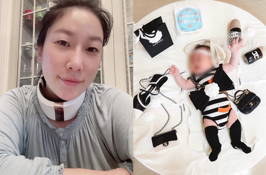 ‘윤승열♥’ 김영희 딸, 벌써 명품으로 도배…“주변에서 샤넬백 잔뜩 빌려”