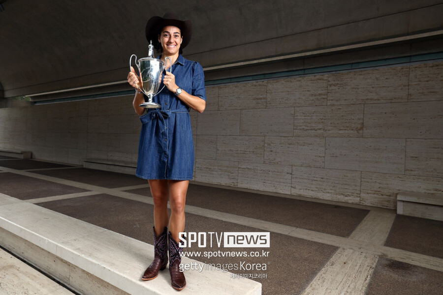 ▲ 2022 WTA 파이널스 단식에서 우승한 캐롤라인 가르시아
