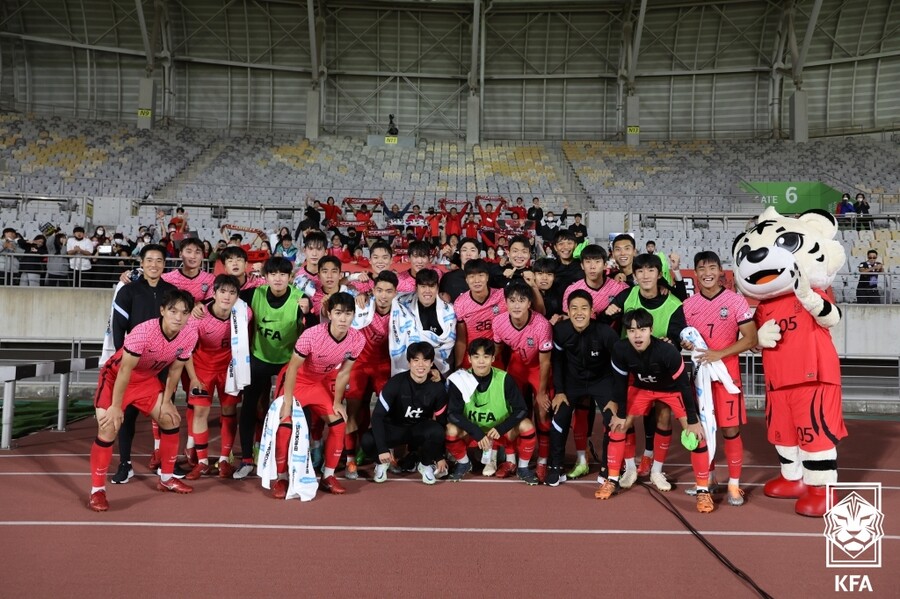 ▲ 황선홍 감독이 이끄는 올림픽 대표팀 ⓒ대한축구협회