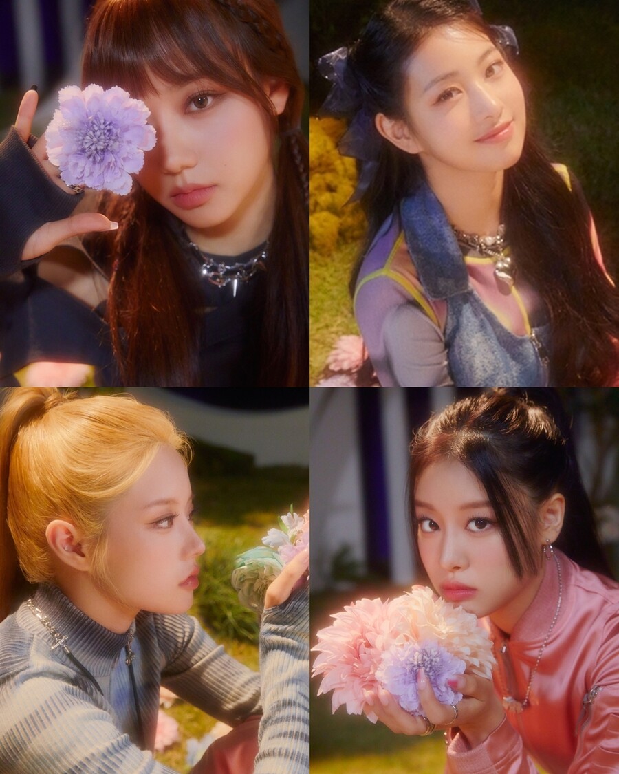 ▲ 그룹 피프티 피프티 멤버 새나, 아란, 시오, 키나(왼쪽 위부터 시계방향). 제공ㅣ어트랙트