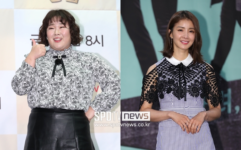 ▲ 코미디언 김민경(왼쪽)과 배우 이시영. 출처| 스포티비뉴스DB