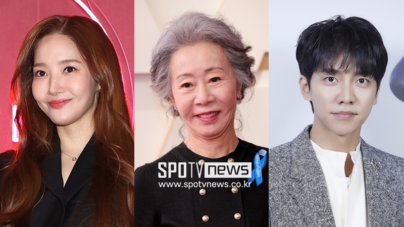 ▲ 배우 박민영, 윤여정, 이승기(왼쪽부터). ⓒ스포티비뉴스DB
