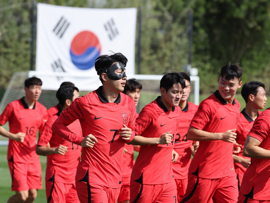 ▲ 카타르에서 월드컵을 준비하고 있는 한국 대표팀 ⓒ연합뉴스