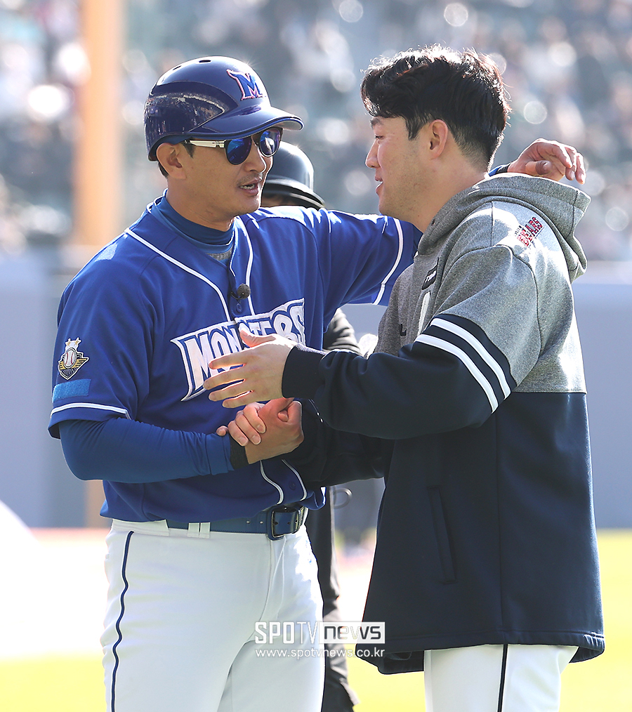 ▲ 박용택 양석환 ⓒ곽혜미 기자