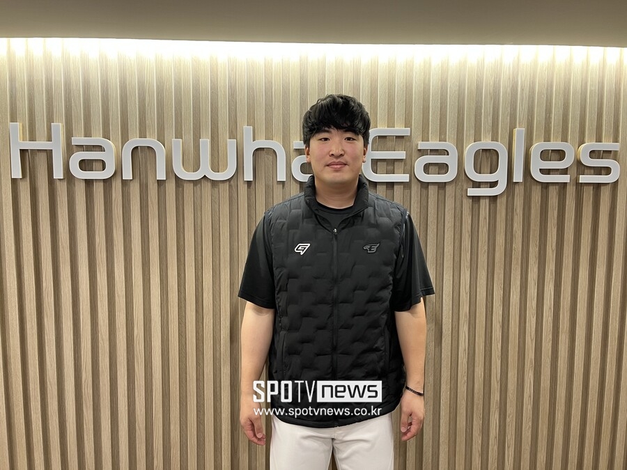▲ 대전한화생명이글스파크에서 만난 한화 투수 강재민. ⓒ고유라 기자