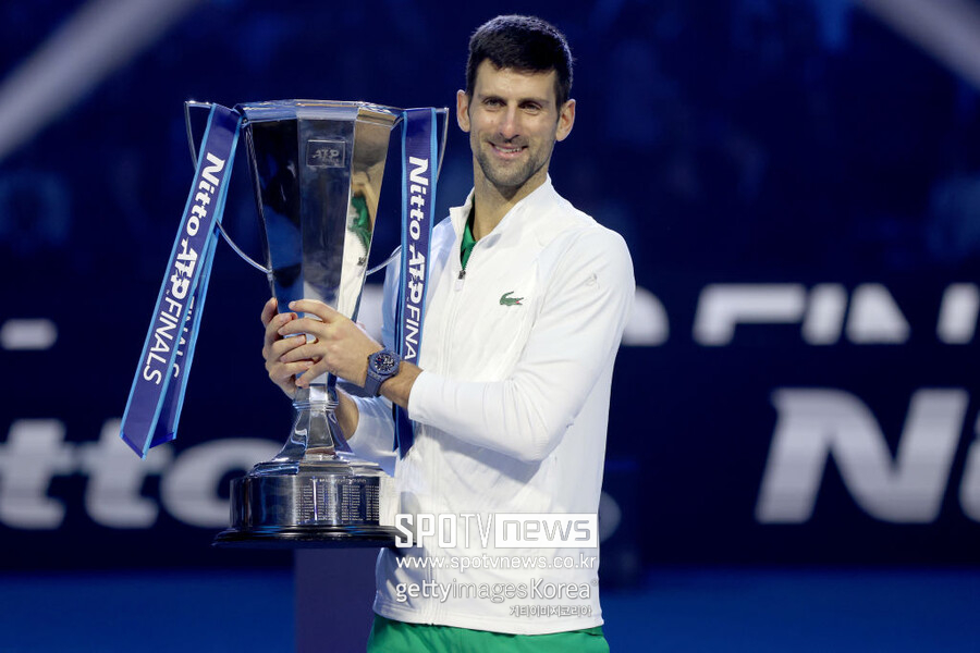 ▲ 2022 니토 ATP 파이널스에서 우승한 노박 조코비치