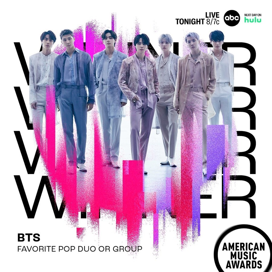 ▲ 방탄소년단. 제공| AMAs