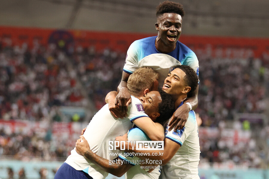 ▲ 잉글랜드가 21일 'FIFA 카타르 월드컵' B조 조별리그 1차전에서 이란을 제압하고 환호했다