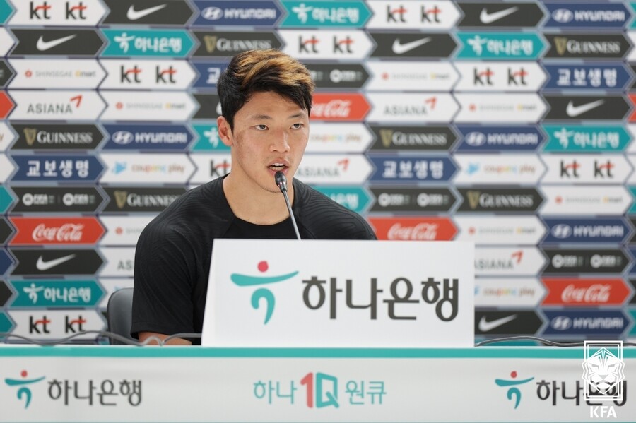 ▲ 벤투호 핵심 공격수 황희찬(울버햄튼 원더러스). ⓒ대한축구협회