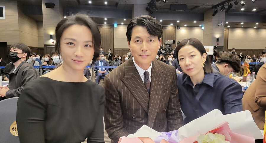▲ 탕웨이, 정우성, 전혜진. 출처| 정우성 인스타그램