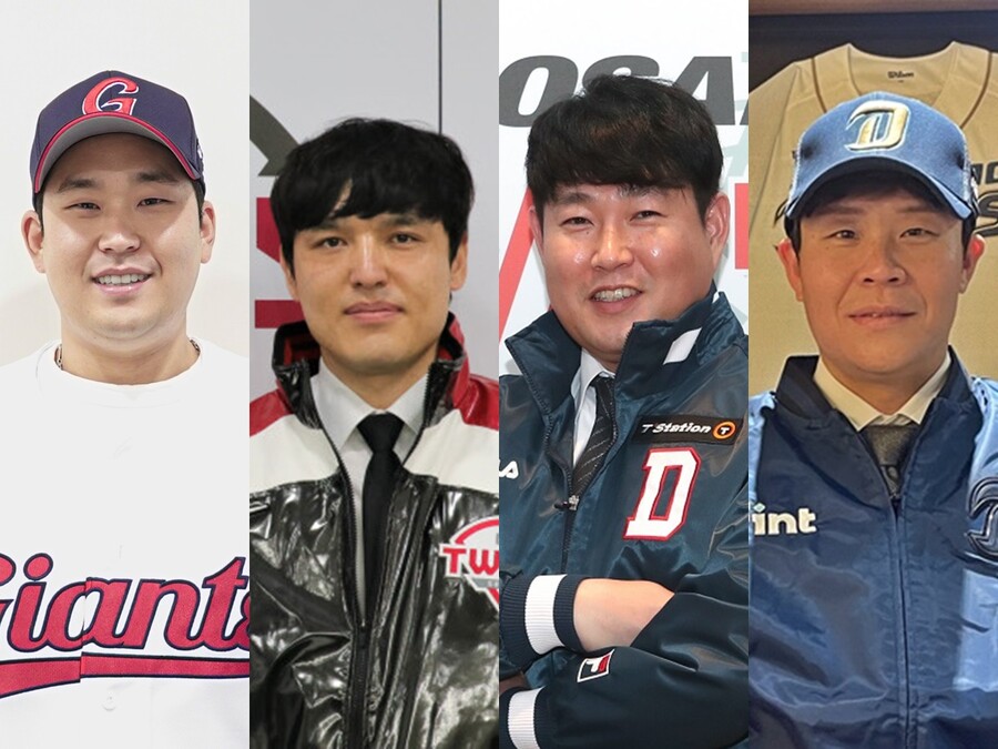 ▲ 왼쪽부터 유강남-박동원-양의지-박세혁 ⓒ롯데 자이언츠, LG 트윈스, 두산 베어스, NC 다이노스