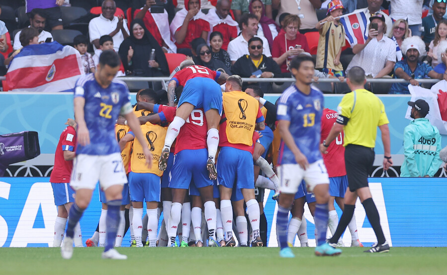 ▲ 코스타리카가 일본을 1-0으로 꺾고 스페인전 0-7 대패의 기억을 지웠다.  ⓒ연합뉴스