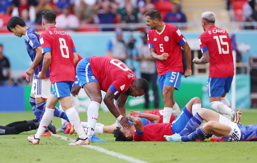 ▲ 코스타리카가 일본을 1-0으로 꺾고 스페인전 0-7 대패의 기억을 지웠다.  ⓒ연합뉴스