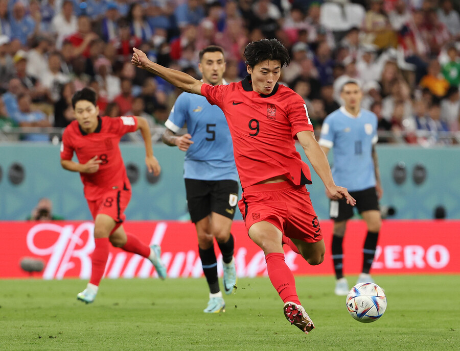 ▲ 조규성이 가나 전 최전방에 선다. ⓒ연합뉴스