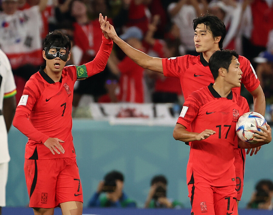 ▲ 축구대표팀은 가나와의 경기에서 2-3으로 졌다. 그나마 조규성이 두 골을 넣으며 0-2를 2-2로 만든 것은 긍정적이었다. ⓒ연합뉴스