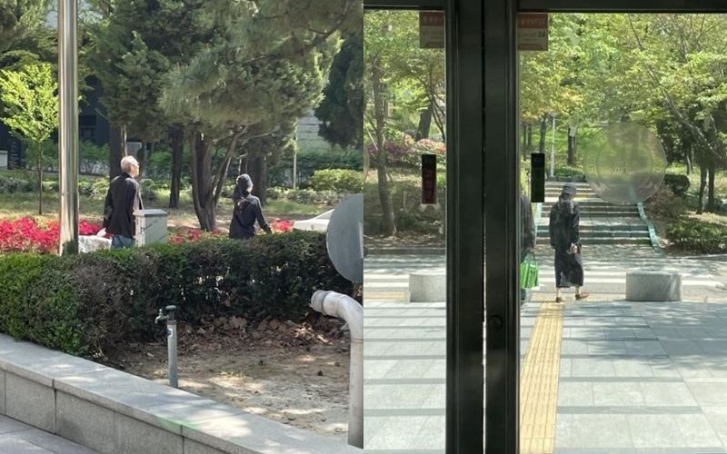 ▲ 홍상수 감독과 배우 김민희. 출처| 온라인 커뮤니티