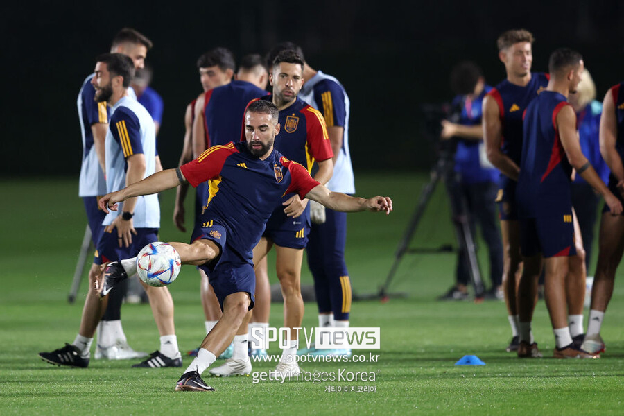 ▲ 훈련 중인 스페인 축구 대표팀