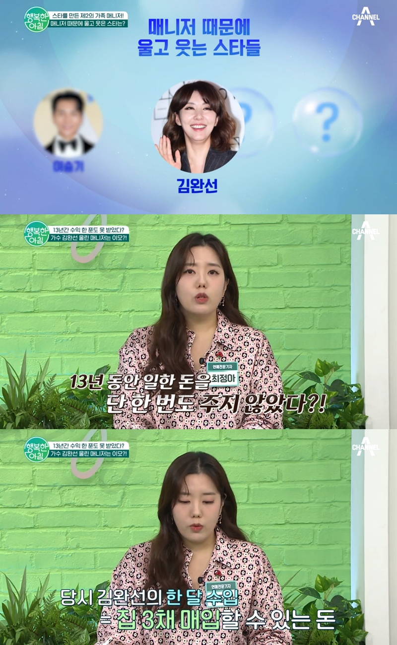 ▲ 출처| 채널A '행복한 아침' 영상 캡처
