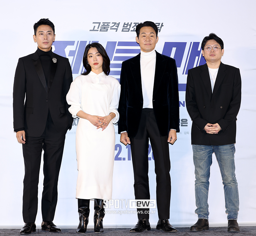 ▲ 주지훈 최성은 박성웅 김경원 감독 ⓒ곽혜미 기
