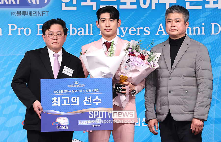 ▲ 이정후 안경현 회장 ⓒ곽혜미 기자
