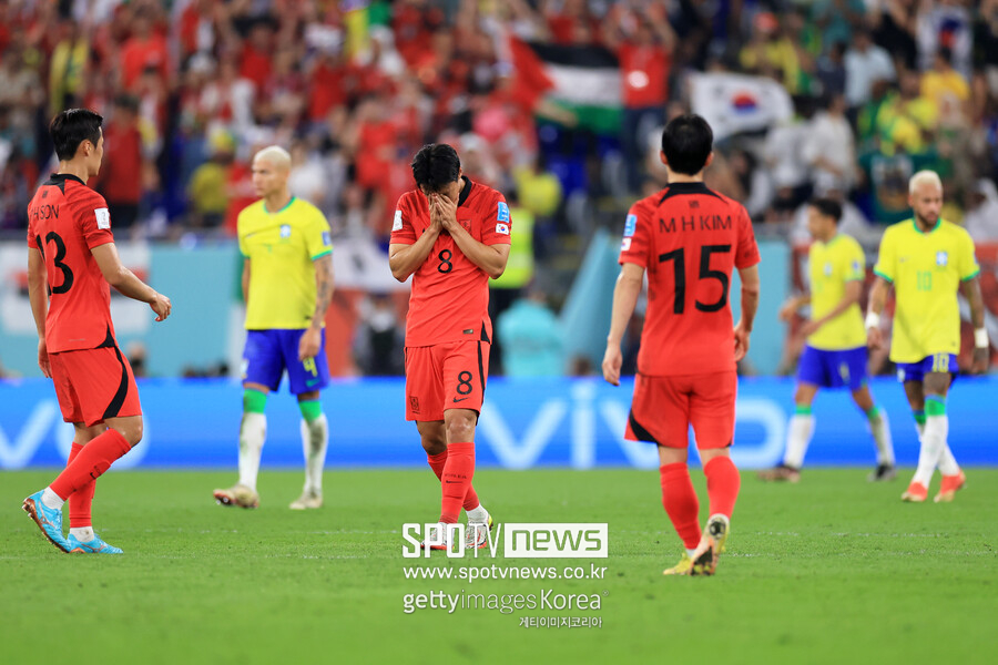 ▲ 백승호가 FIFA 카타르 월드컵 16강에서 만회골을 넣었다