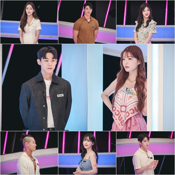 ▲ '좋아하면 울리는 짝!짝!짝!' 출연자 8인. 제공| 웨이브