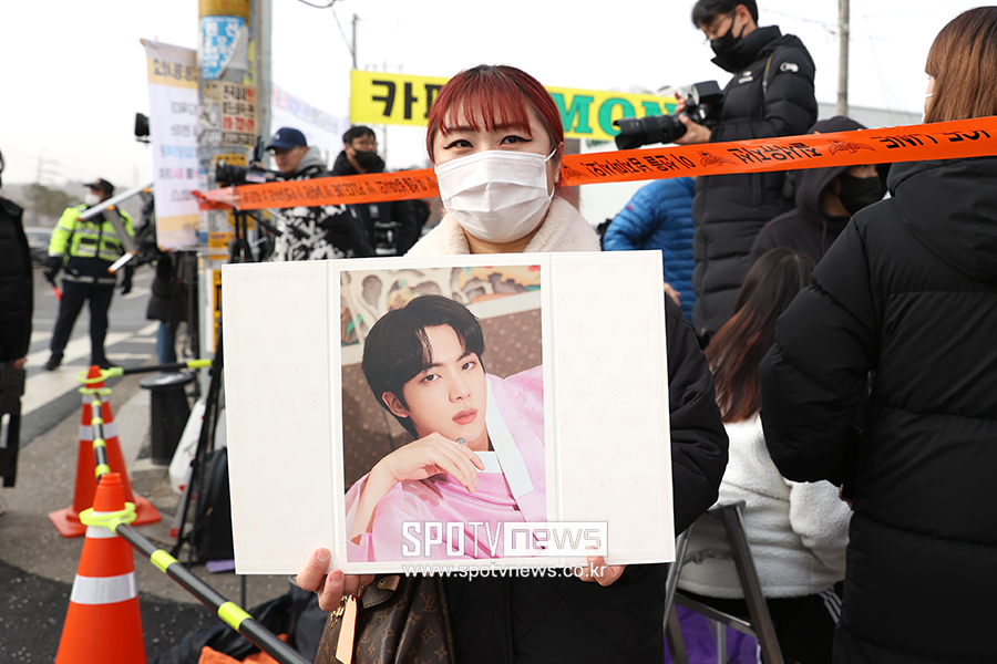 ▲ 방탄소년단 진 입대 ⓒ곽혜미 기자