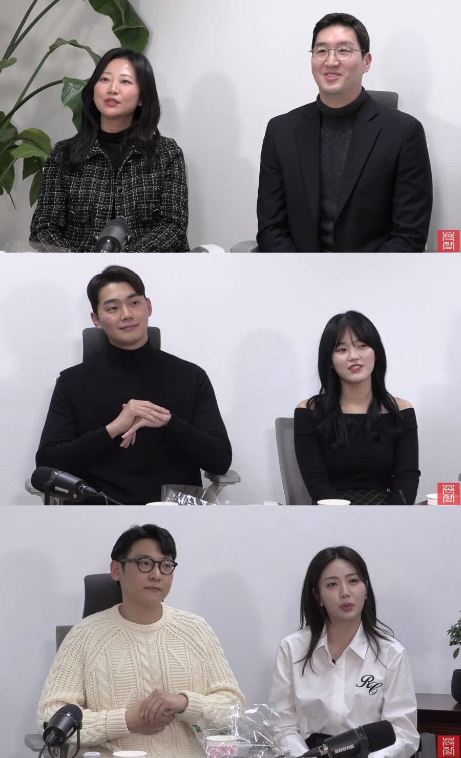 ▲ '나는 솔로' 11기 상철-영숙, 영철-순자, 영호-현숙(위부터). 출처| 촌장엔터테인먼트TV 캡처