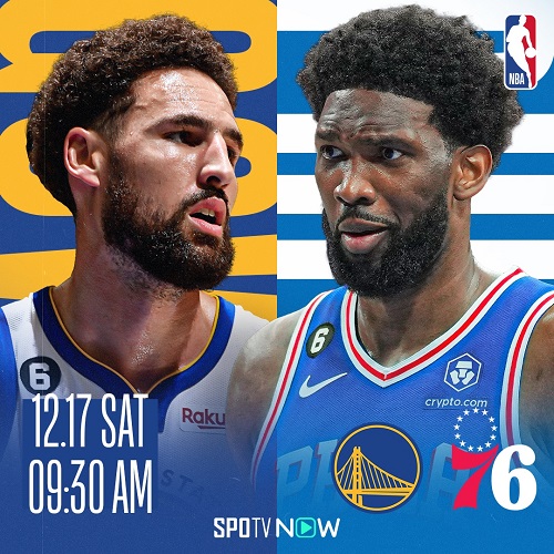 '득점 1위' 엠비드 앞세워 4연승 노리는 PHI, ‘5할 승률 도전’ GSW와 맞대결