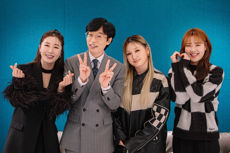 ▲ 나비, 유재석, 쏠, 엄지윤(왼쪽부터). 출처ㅣ'놀면뭐하니?' 인스타그램