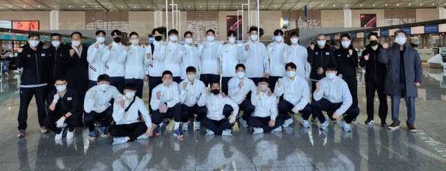 ▲ 2023 세계선수권대회에 출전하는 한국 남자 핸드볼 대표팀 ⓒ대한핸드볼협회