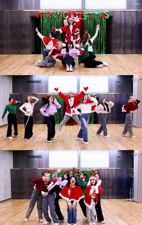 ▲ 클라씨가 크리스마스를 맞아 색다른 댄스 영상을 공개했다. 제공|M25