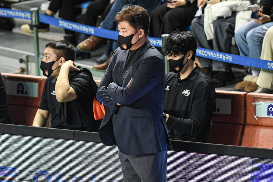 ▲ 김승기 감독 ⓒKBL
