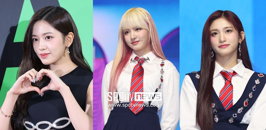 ▲ 아이브 안유진, 리즈, 이서(왼쪽부터) ⓒ곽혜미 기자