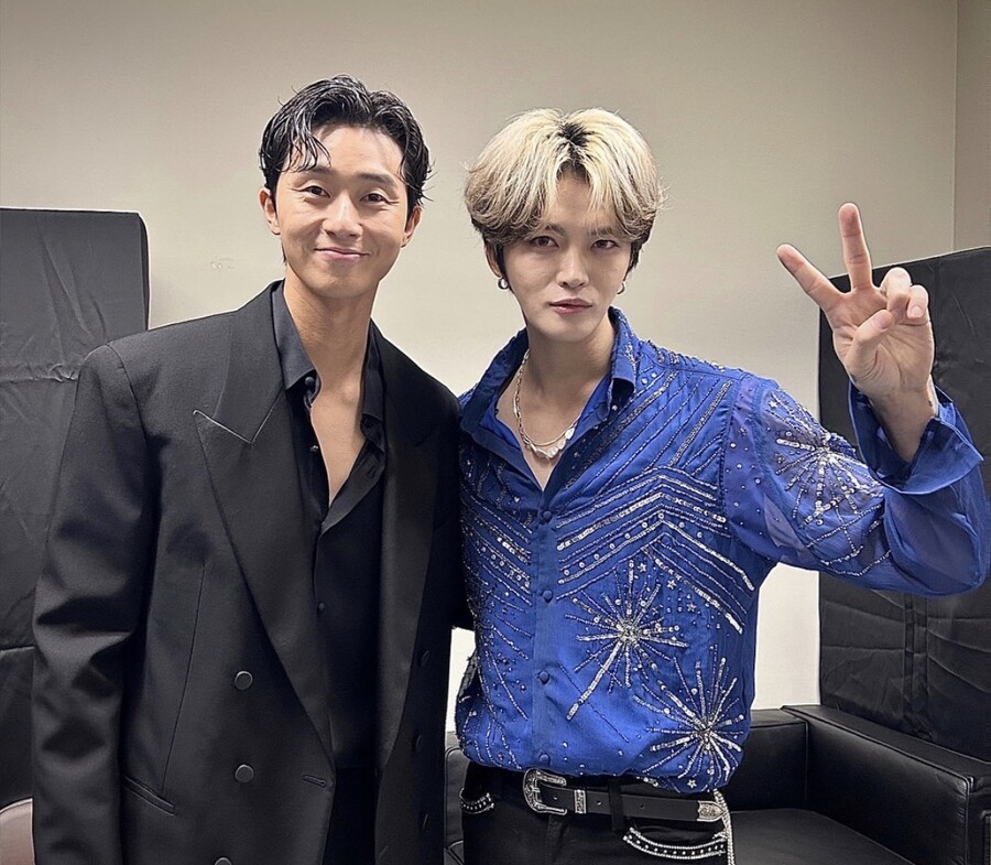 ▲ 박서준(왼쪽), 김재중. 출처ㅣ김재중 SNS