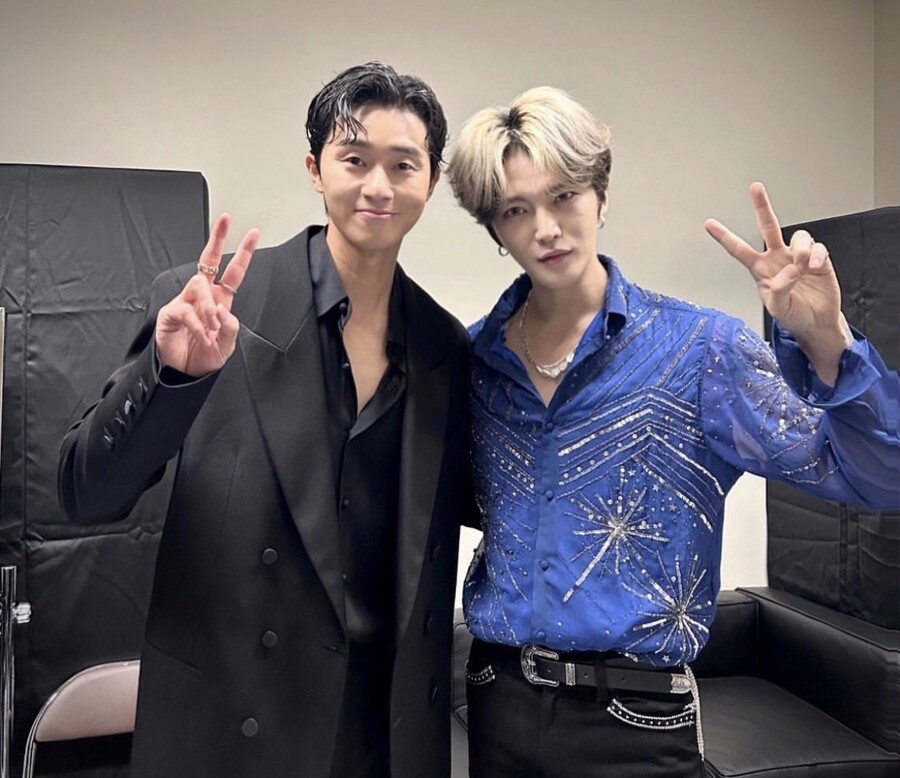 ▲ 박서준(왼쪽), 김재중. 출처ㅣ김재중 SNS