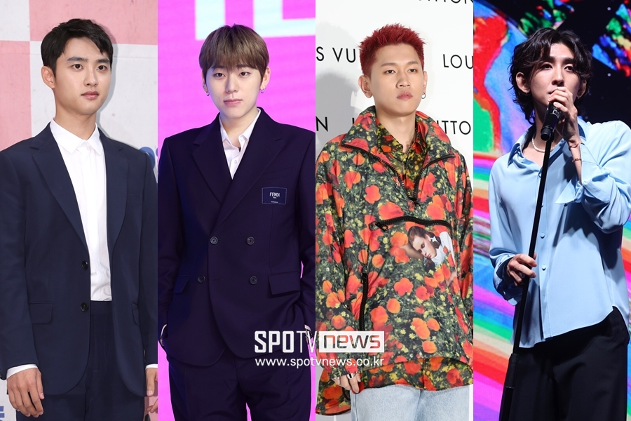 ▲ 도경수 지코 크러쉬 최정훈(왼쪽부터).  ⓒ곽혜미 기자 ⓒ스포티비뉴스DB