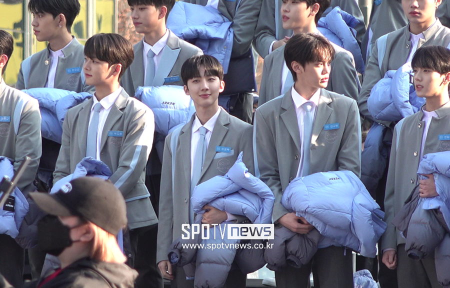 ▲ 펜타곤 후이(이회택) 등 '보이즈 플래닛' 출연진. 최은지 기자 choi00@spotv.net
