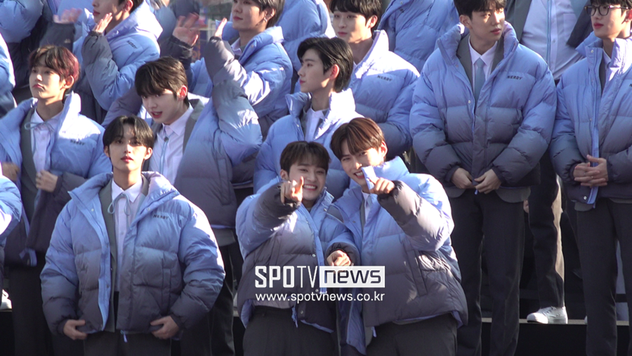 ▲ '보이즈 플래닛' 출연진. 최은지 기자 choi00@spotv.net
