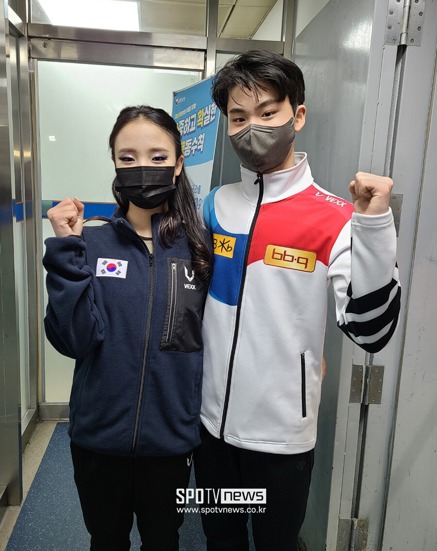 ▲ 아이스댄스 국가대표 김지니(왼쪽)와 이나무 ⓒ조영준 기자